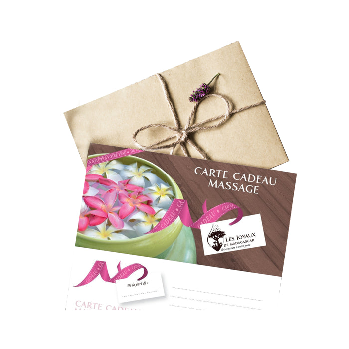 Carte Cadeau Massage au Showroom de Marseille